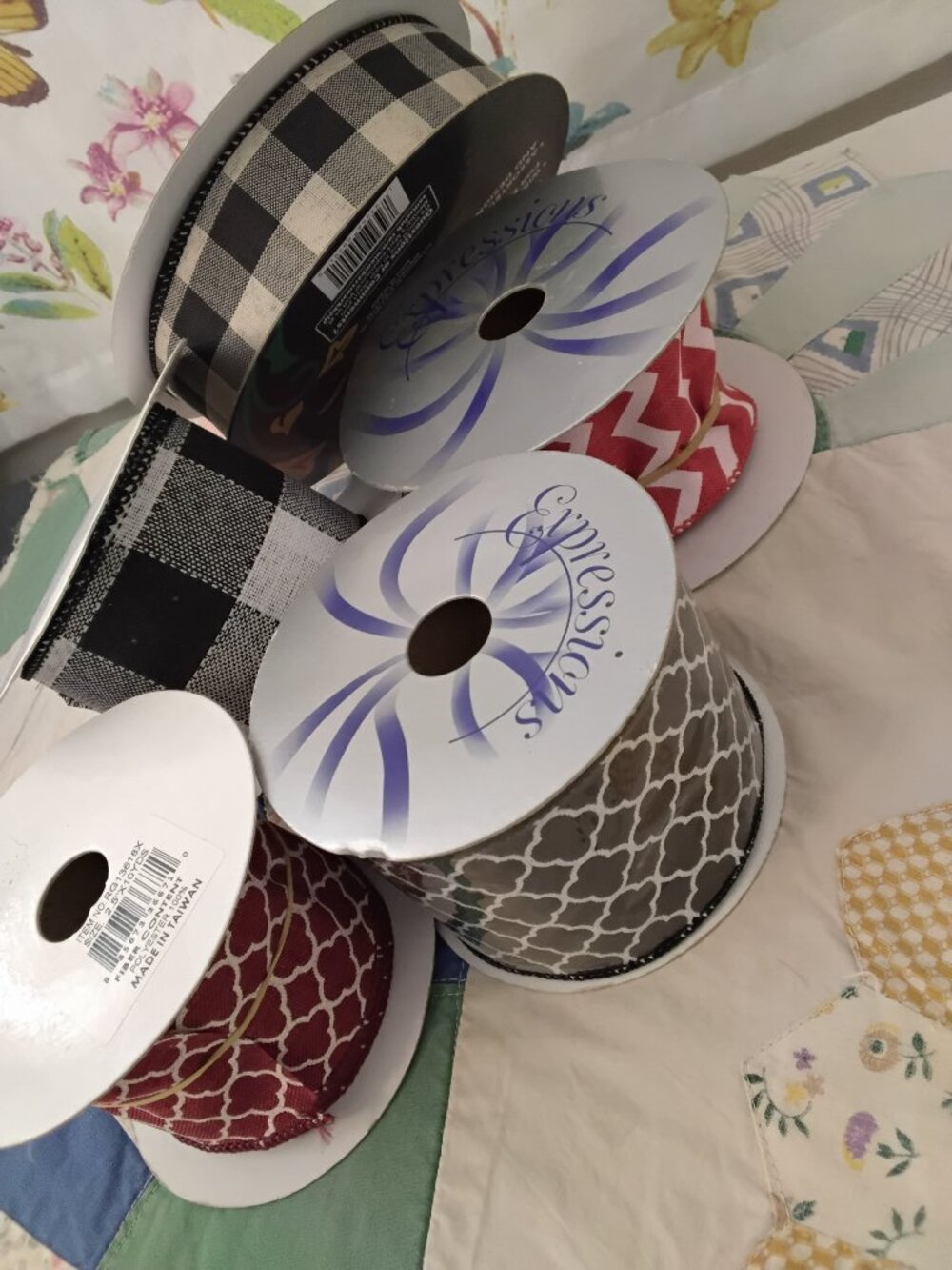 (5) Rolls of Ribbon for Arts and Crafts